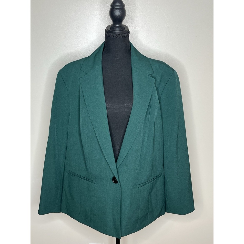 Kasper Women's Green Blazer Jacket Green Size 22W NWTs